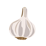 garlic icon graphic