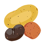 potatoes icon graphic