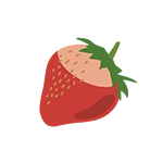 strawberry icon graphic