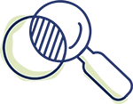 magnifying glass icon graphic