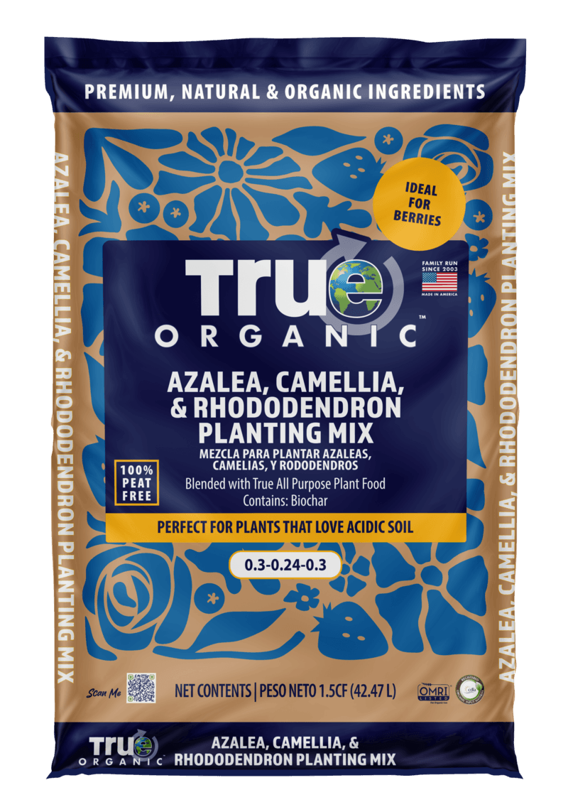 True Organic Azalea Camellia Rhododendron Planting Mix bag - acidic soil mix